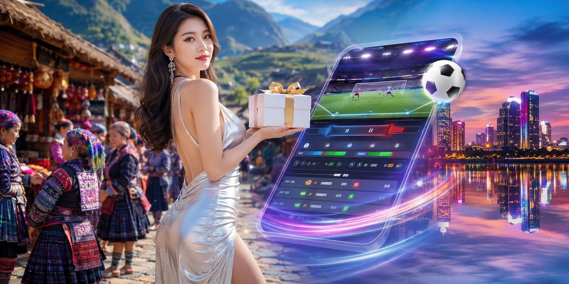 Người dùng tại Sapa mở ứng dụng casino trên điện thoại giữa khung cảnh núi rừng Tây Bắc